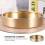 Brass round disc plate holder rose gold 1 piece 6