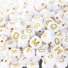 500 Stück DIY-Perlenanhänger, farbige runde Buchstabenperlen, lose Perlen, Bastelmaterial, DIY-Zubehör