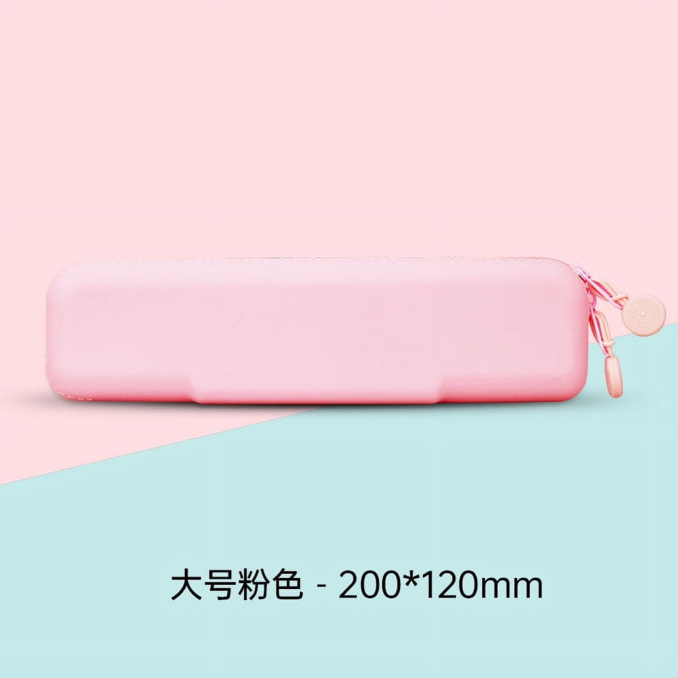 Portable makeup brush bag with zipper silicone storage
