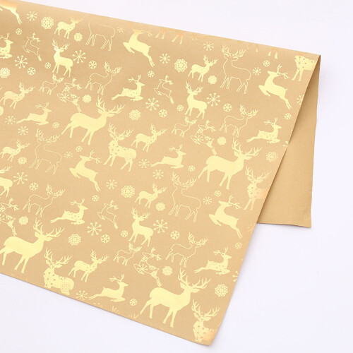 Christmas wrapping paper snowflake tree design 1 roll