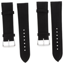 Black Fashion Watch Band Smooth Adjustable 2 Pcs
