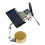 Windmill Ornament with Solar Panel, Educational Science Puzzle Toy, Wind Powered Demonstration, Home & Car Decor 2pc 5