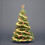 Metal Star Tree Topper with Lights Gold Glitter 1