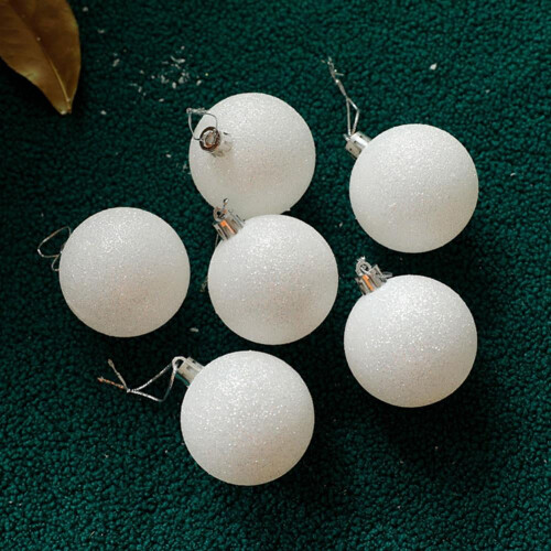 Christmas Balls Shatterproof Frosted 12pcs