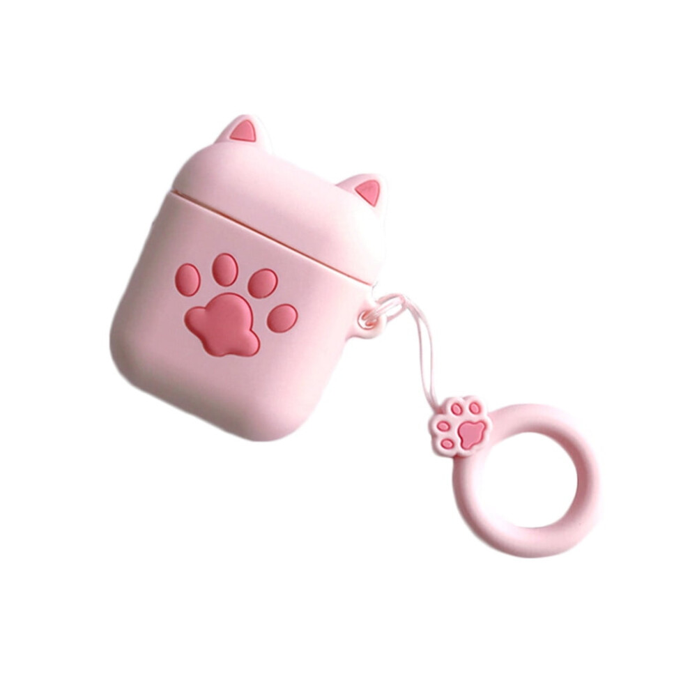 Cat Paw Silicone Earphone Case For Airpods 1/2 Pink 901175940040