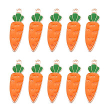 Carrot Pendant Alloy Charm 30 pcs