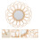 Woven Rattan Wall Hanging Mirror Home Decor 1pc 4