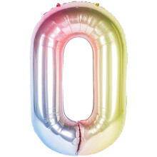 40-calowy różowy gradientowy balon urodzinowy dla dziecka z cyframi i miesięcznym nadrukiem Księżniczka