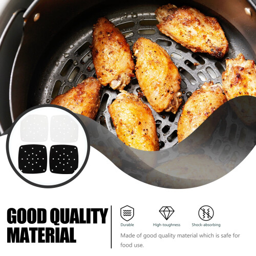 Air Fryer Pad Set White High-Temp Cloth 8 pcs 1