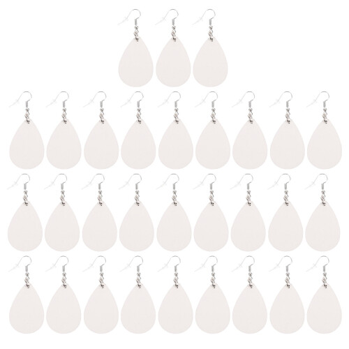 Sublimation Earrings Teardrop Blank 30 pcs