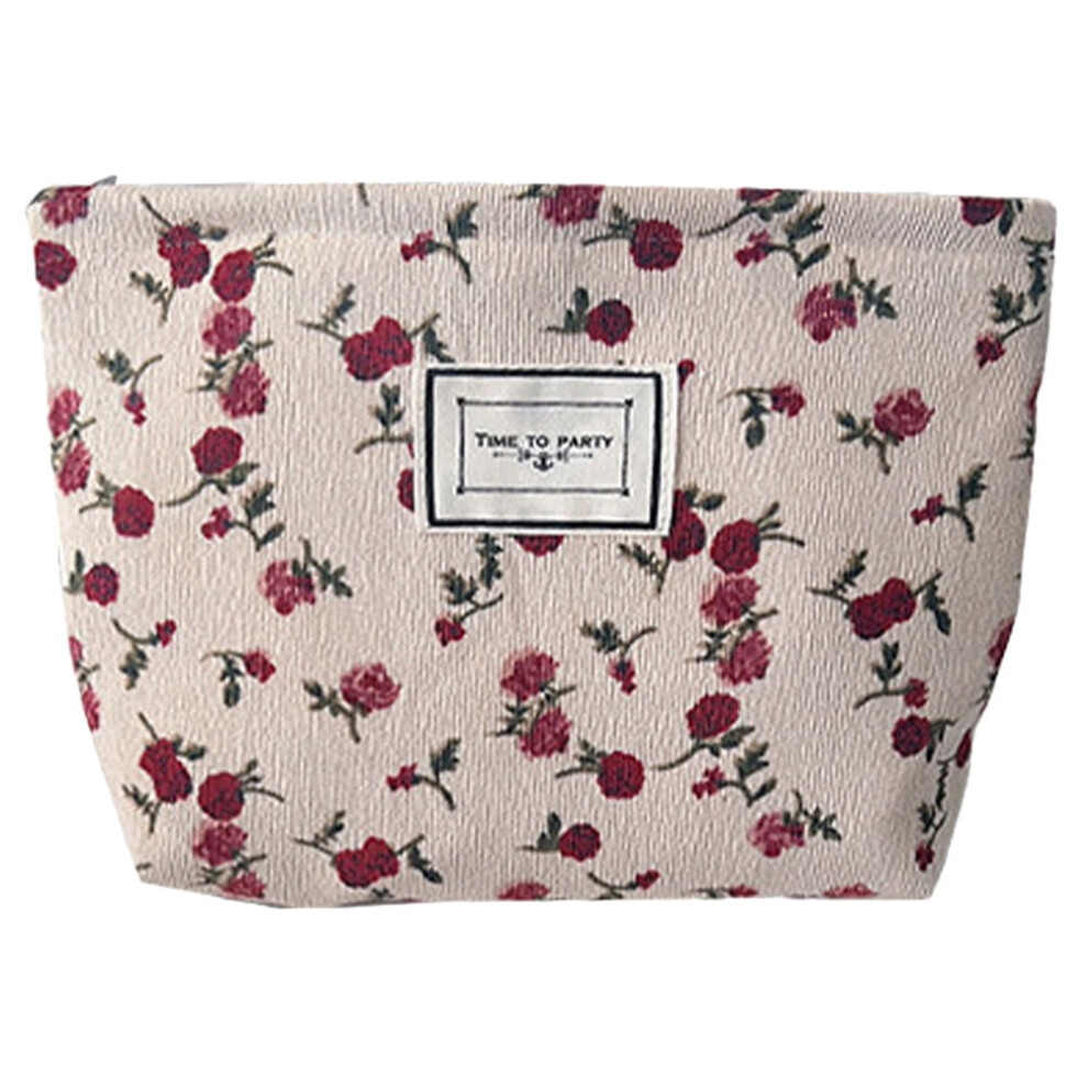 Portable toiletry bag rose pattern 1 piece