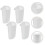 Gobelets suspendus pour chariot de beauté, blancs, lot de 4 3