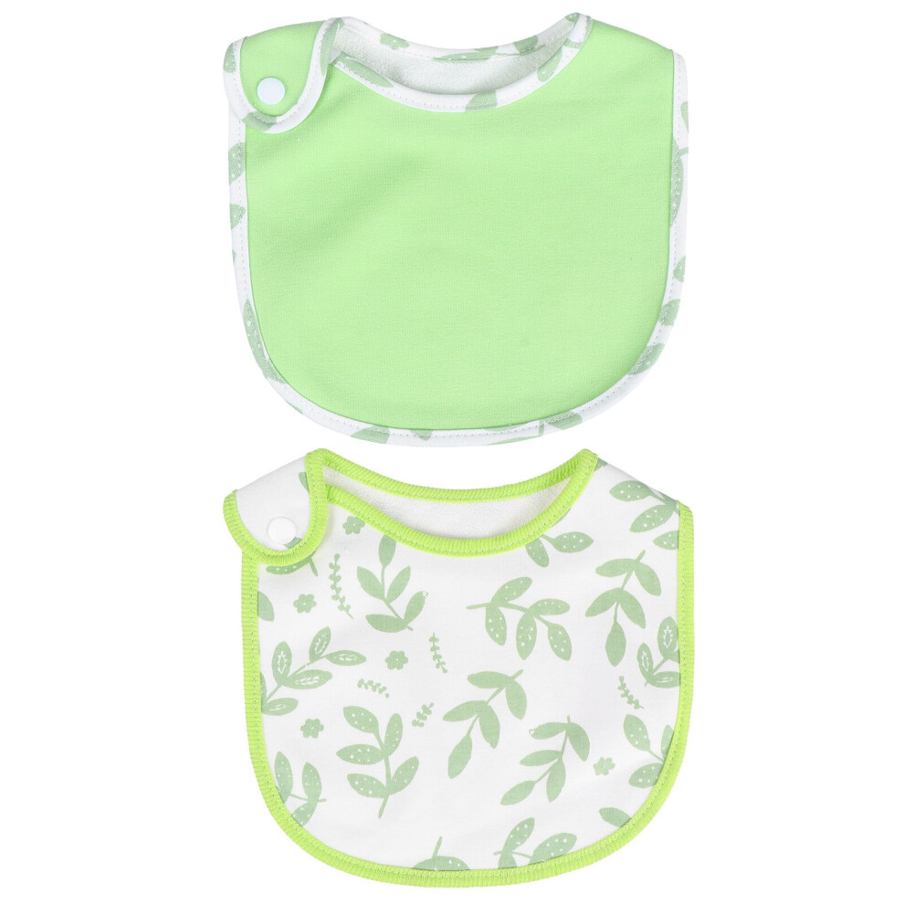 Cotton baby bibs for teething infants 2 pcs