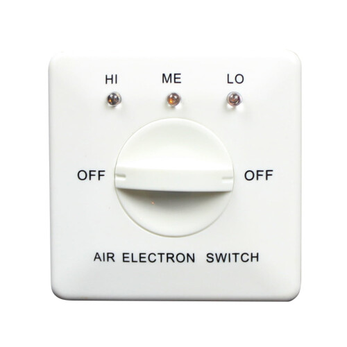 Panneau de commande pour ventilateurs de ventilo-convecteurs, trois vitesses, blanc 2