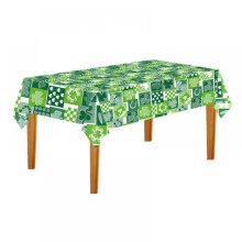 St Patrick's Day tablecloth plastic 54x90 inches