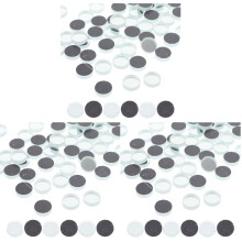 Circular Mosaic Mirror Tiles Glass Craft Supply 3 Pack