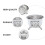 Portable Round Charcoal BBQ Grill for Camping 4