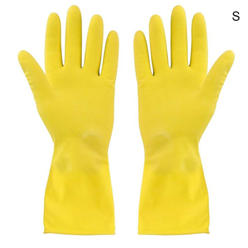 Rubber Dishwashing Gloves for Kitchen Household Use
