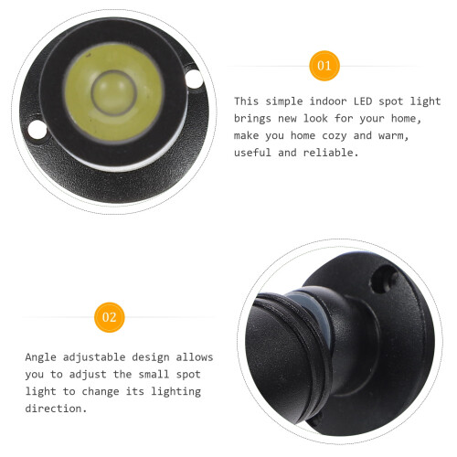 Mini sieradenvitrine USB-spotlamp warm wit 1W 2