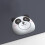 Skridsikker musemåtte med håndledsstøtte til bærbar computer, panda 2