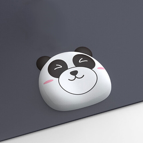 Skridsikker musemåtte med håndledsstøtte til bærbar computer, panda 1
