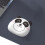 Skridsikker musemåtte med håndledsstøtte til bærbar computer, panda 5