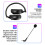 Casque Bluetooth avec réduction de bruit, stéréo 9D 5