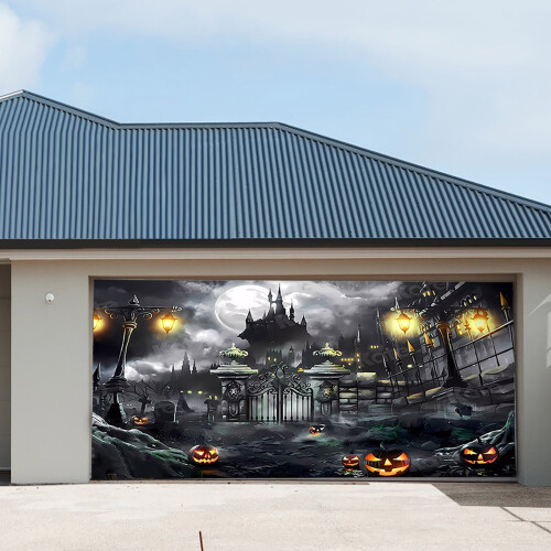 Halloween Decor Garage Hanging Cloth Tapestry 1pc