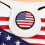 LHXC mallet putter cover PU leather USA flag half-round 5