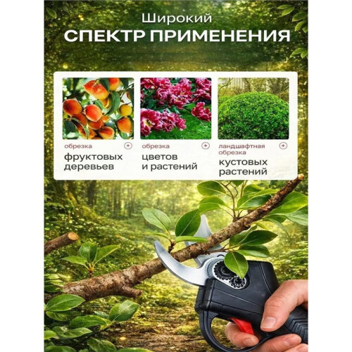 Lithium Battery Pruning Shears, Handheld Small Electric Shears, Garden Pruning, Rechargeable EU Plug 2