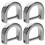 Luggage Shoulder Strap Adjustment Ring Zinc Alloy White 1