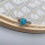 Fire Opal Ring Oval Cut Alloy 6