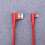 USB Micro Flettet Datakabel 1m Rettvinklet Rød 2