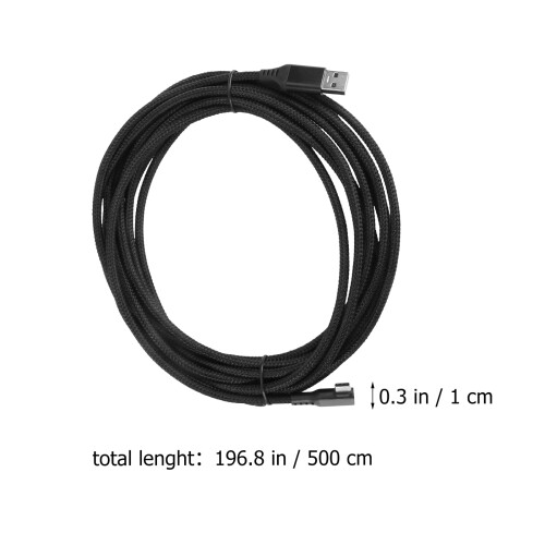 Cablu USB Type-C cu design cotat, 1 buc. 1