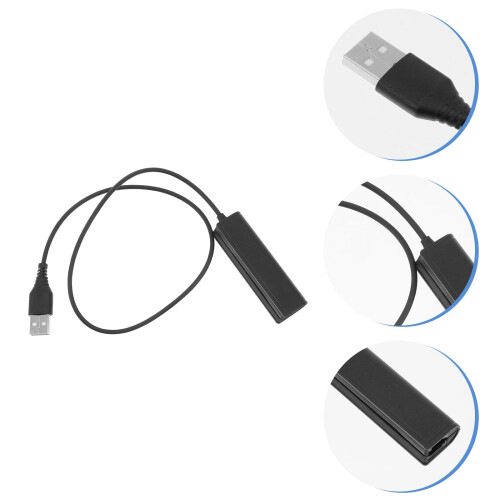 3 stk. USB-stik Computer PC Laptop til RJ9 Hun-adapterkabel til headset 2
