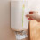 Wall-mounted paper box trash bag holder white ABS 3