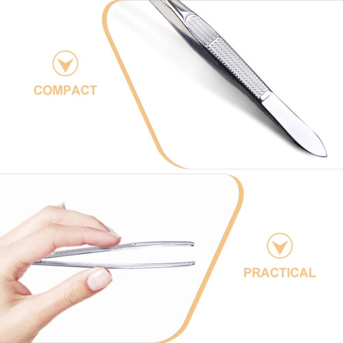 Eyebrow Tweezer Set Stainless Steel 3 Pcs 1