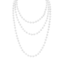 Collar de perlas blancas para boda (1 hebra)
