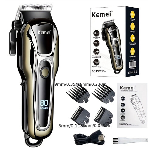 KM-PG1990A men's electric hair clipper wireless