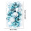 Blue Christmas Ball Ornaments Shatterproof Plastic 34PCS 3