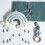 Decoración de pared infantil con forma de nube arcoíris (1 pieza) 3