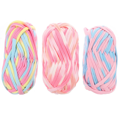 Eease polyester yarn for crocheting scarf hat shawl 3 pcs