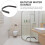 Seuil de porte de douche pour l'étanchéité de la baignoire 4
