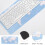 World Map Desk Mat Modern Office Mouse Pad 4
