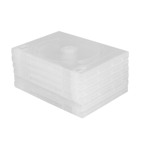 Transparente, tragbare CD-Aufbewahrungsbox für 6 CDs (Doppel-CD) 2