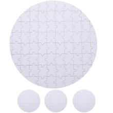 Eease sublimation round puzzle set 4 pieces