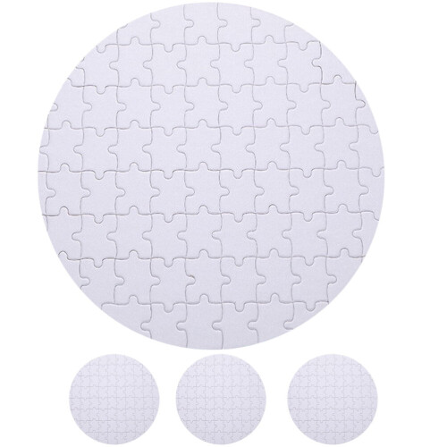 Eease sublimation round puzzle set 4 pieces