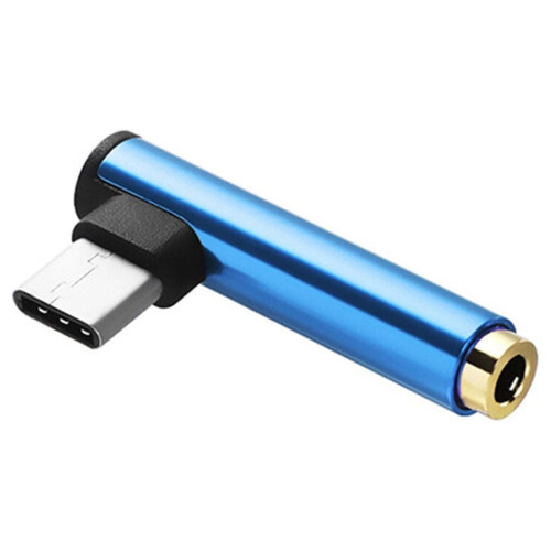 Type-C naar 3,5 mm audioadapter blauw 1