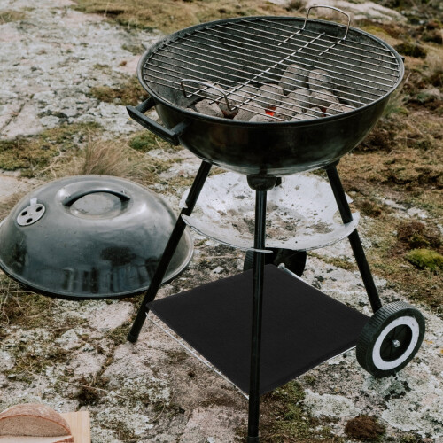 BBQ Mat Outdoor Fireproof Glass Polyester Grill Mat 1 Pack 1