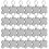 Heat Transfer Key Holder Blank DIY Key Ring 24 pcs 1